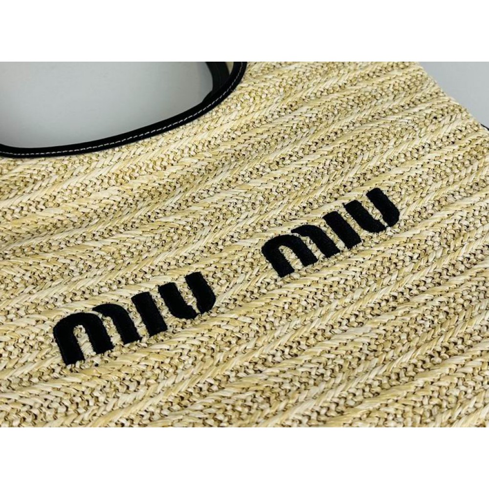 MiuMiu raffia bag 33x37x29cm 