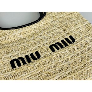 MiuMiu raffia bag 33x37x29cm 