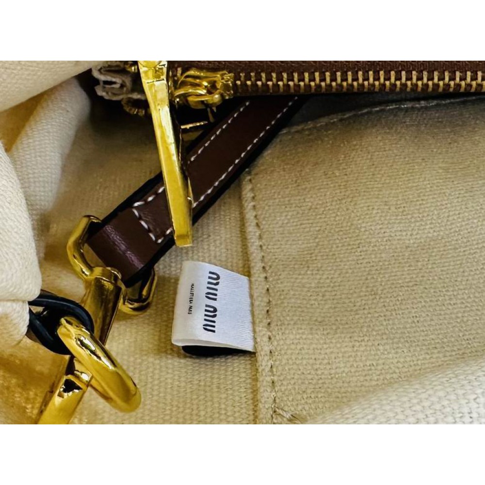 MiuMiu raffia bag 33x37x29cm 