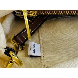 MiuMiu raffia bag 33x37x29cm 