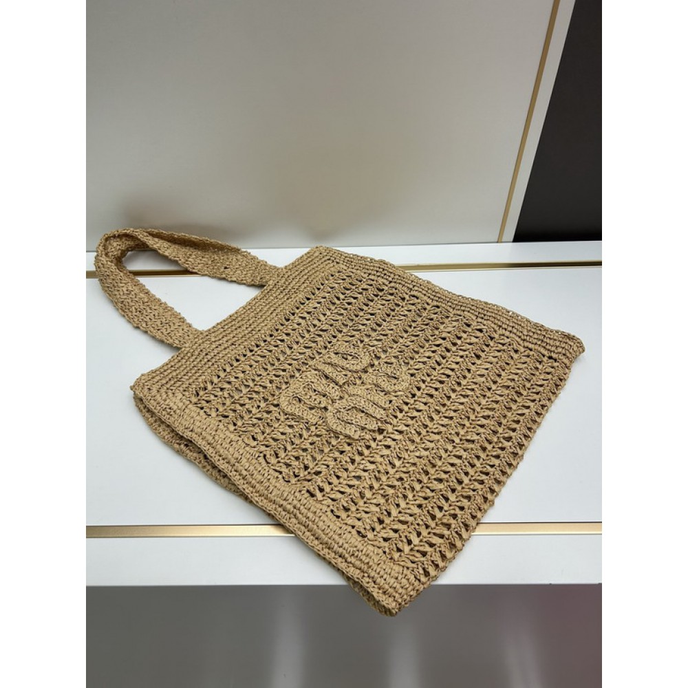 MiuMiu raffia summer bag 38x40cm 