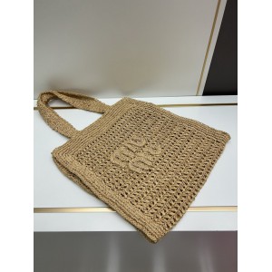 MiuMiu raffia summer bag 38x40cm 