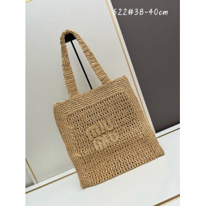 MiuMiu raffia summer bag 38x40cm 