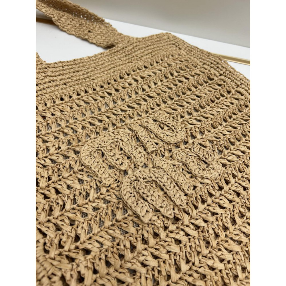 MiuMiu raffia summer bag 38x40cm 