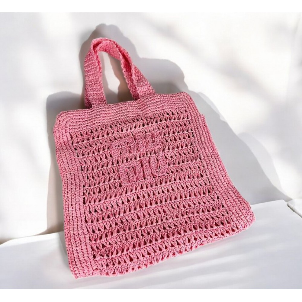 MiuMiu raffia summer bag 38x40cm 