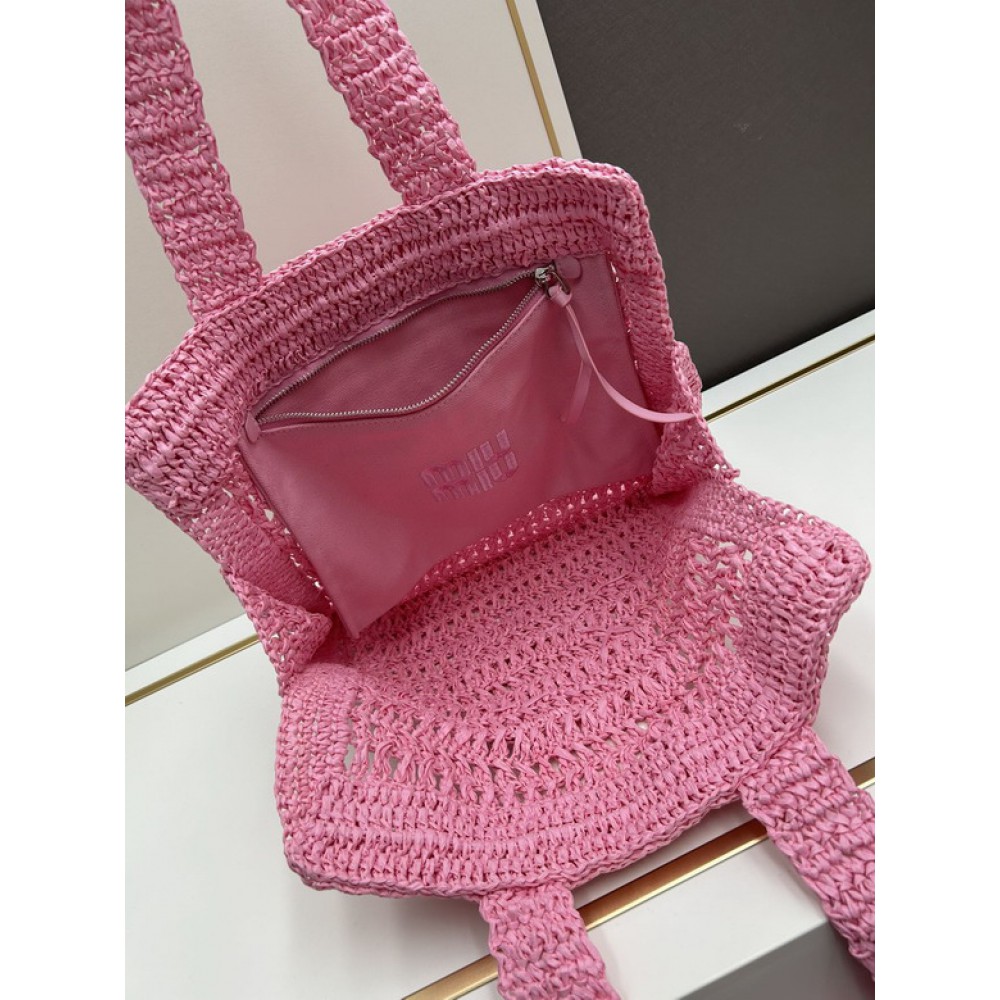 MiuMiu raffia summer bag 38x40cm 