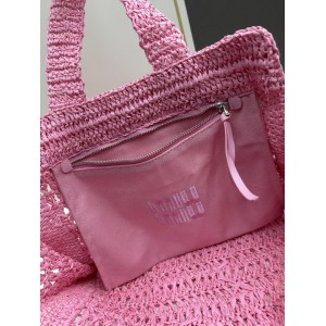 MiuMiu raffia summer bag 38x40cm 
