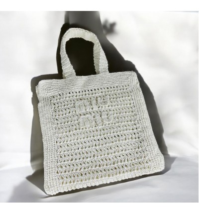 MiuMiu raffia summer bag 38x40cm