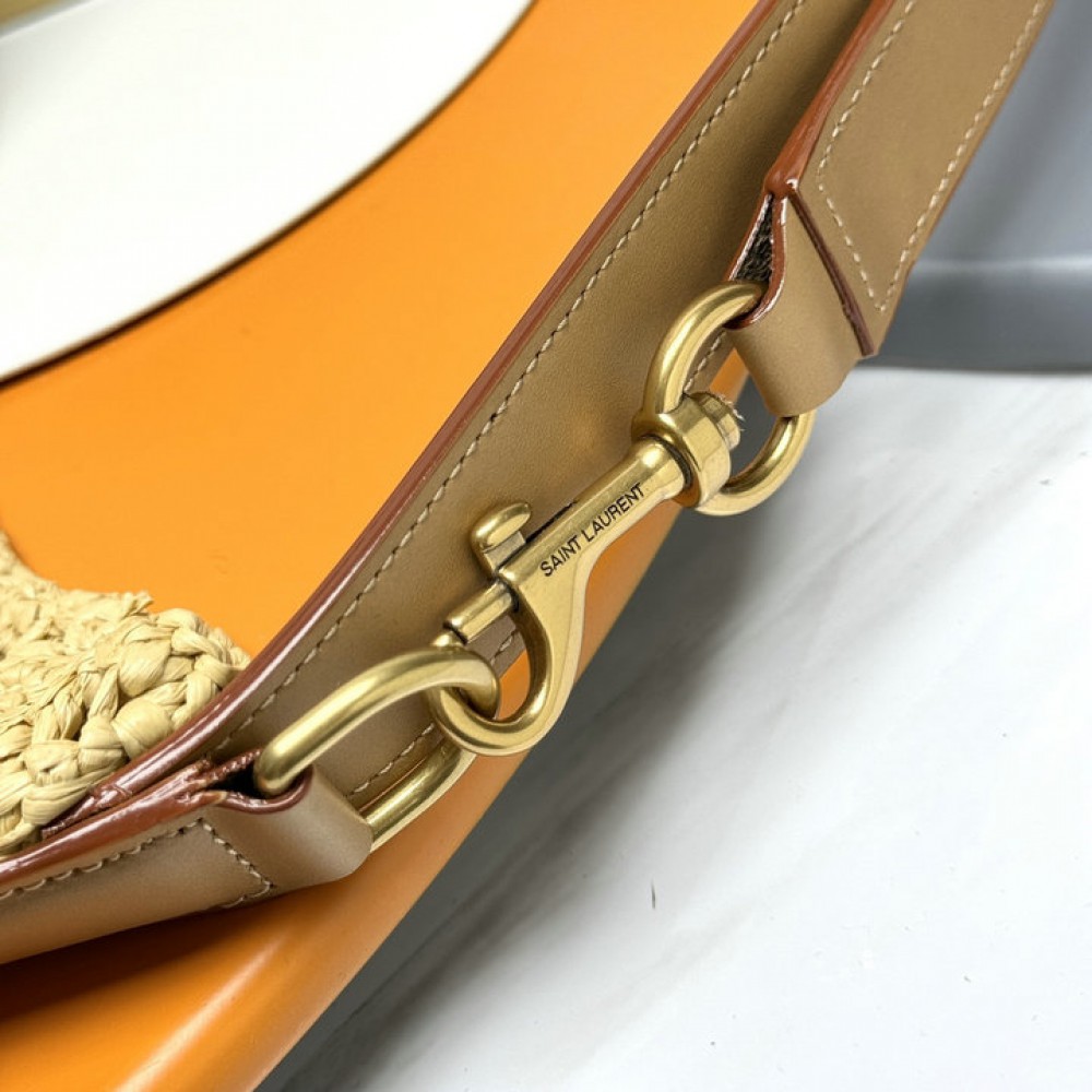 Ysl crochet raffia bag 38x46x3cm 