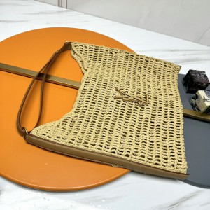Ysl crochet raffia bag 38x46x3cm 