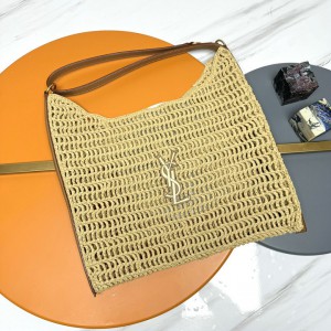 Ysl crochet raffia bag 38x46x3cm 