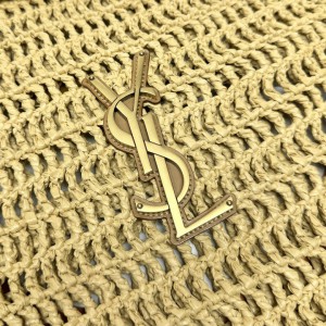 Ysl crochet raffia bag 38x46x3cm 