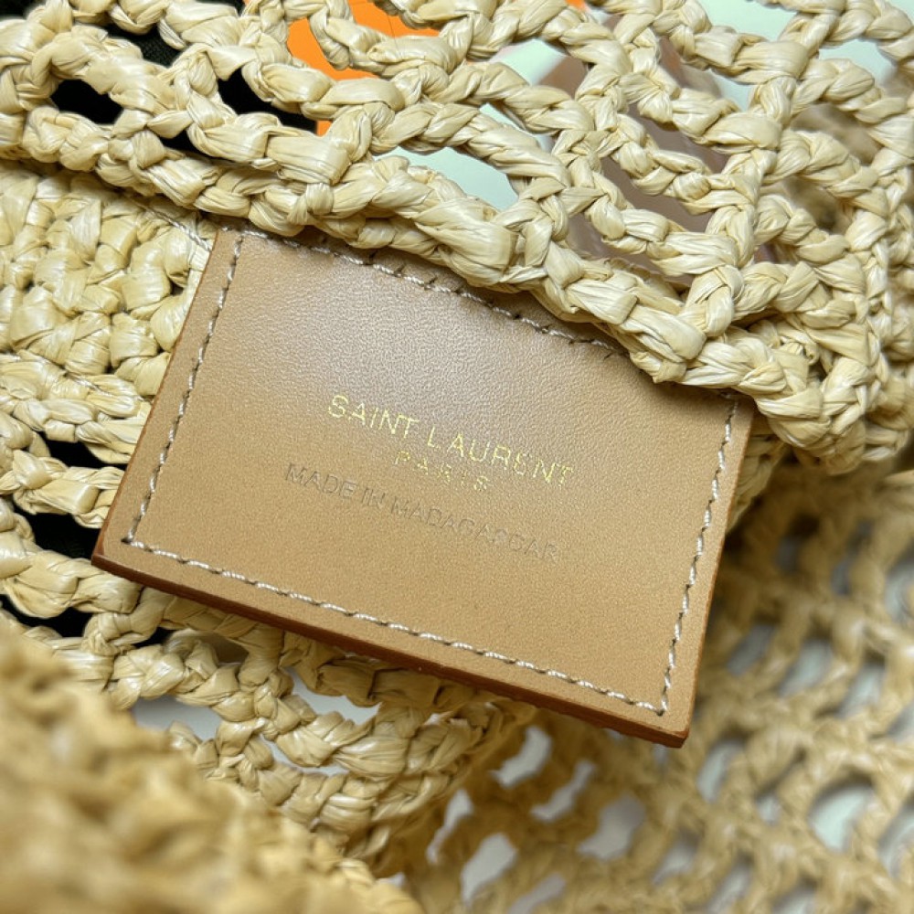 Ysl crochet raffia bag 38x46x3cm 