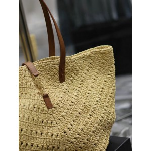 Ysl raffia pannier bag 44cm 