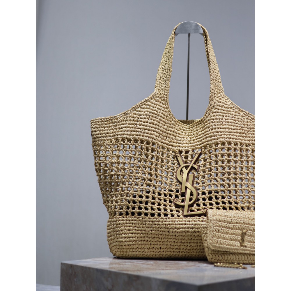 Ysl raffia i care 37–55 X 43 X 5 CM 