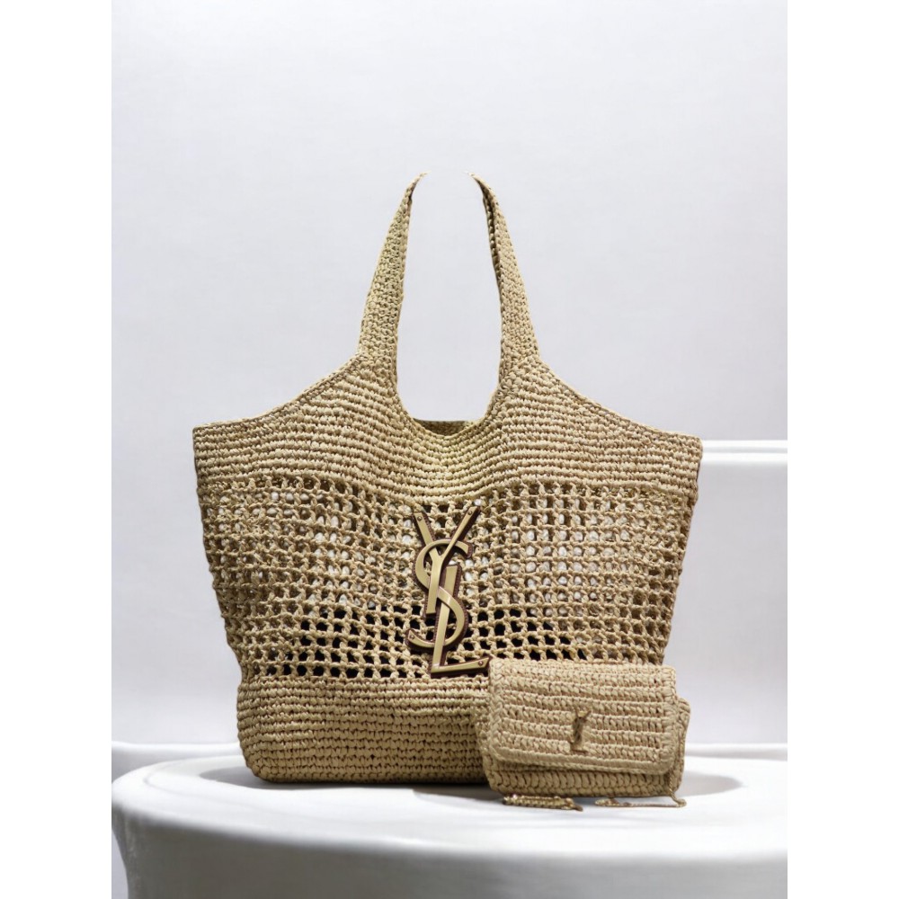 Ysl raffia i care 37–55 X 43 X 5 CM 