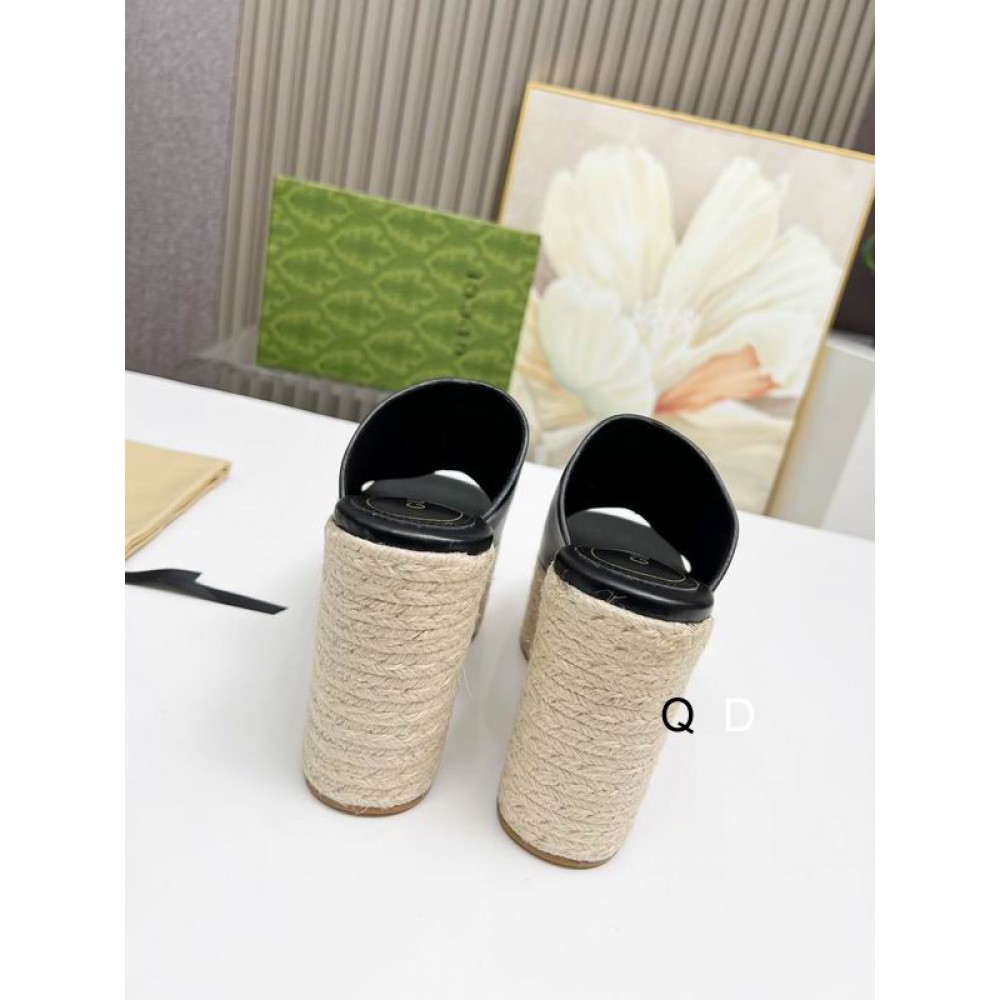 Gucci carmen leather wedge platforms 11cm Shoes