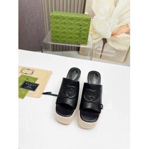 Gucci carmen leather wedge platforms 11cm Shoes