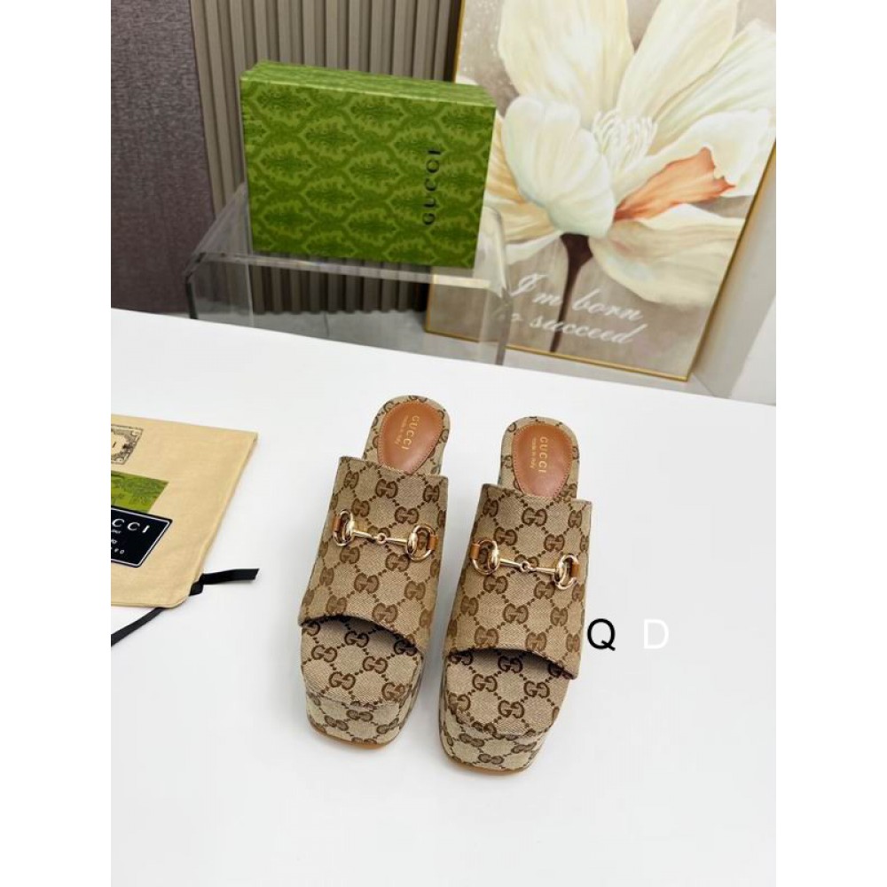 Gucci carmen horsebit wedge platforms 11cm Shoes