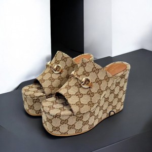 Gucci carmen horsebit wedge platforms 11cm Shoes