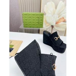 Gucci carmen horsebit wedge platforms 11cm Shoes