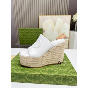 Gucci carmen leather wedge platforms 11cm Shoes