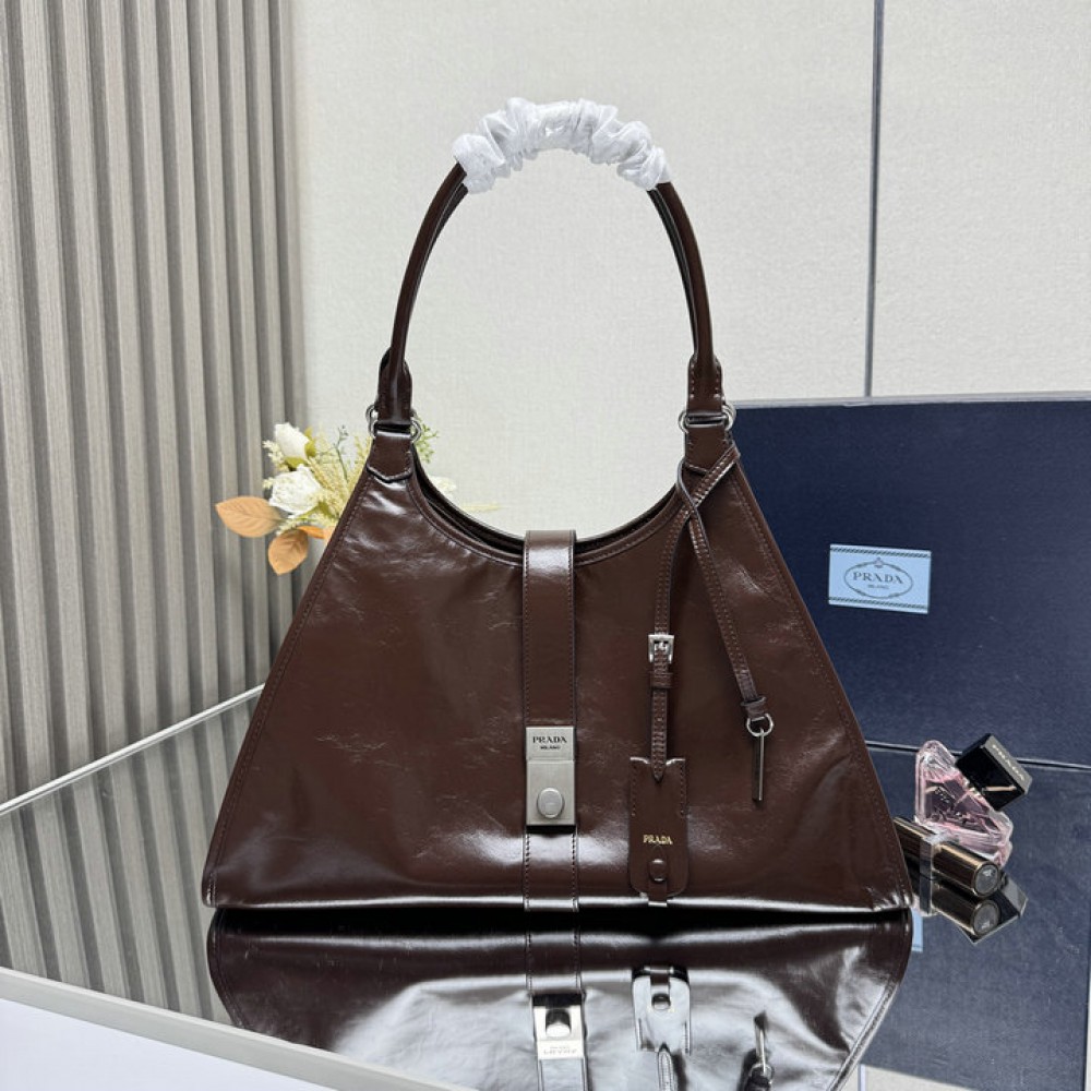 Prada Large leather tote bag 1BG563 42x28x20cm Bags