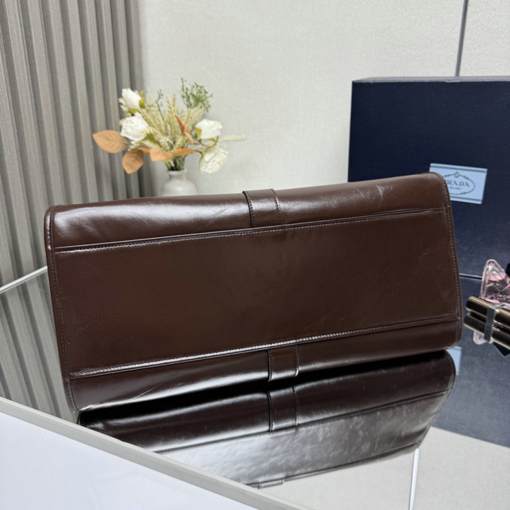Prada Large leather tote bag 1BG563 42x28x20cm Bags