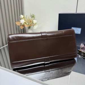 Prada Large leather tote bag 1BG563 42x28x20cm Bags