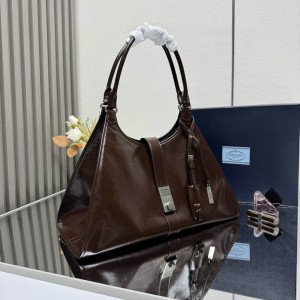 Prada Large leather tote bag 1BG563 42x28x20cm Bags