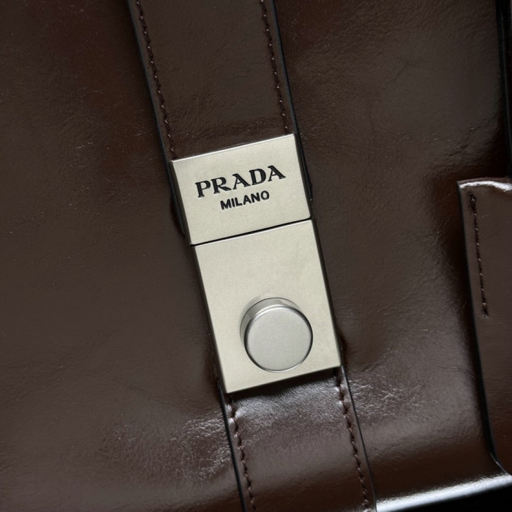 Prada Large leather tote bag 1BG563 42x28x20cm Bags