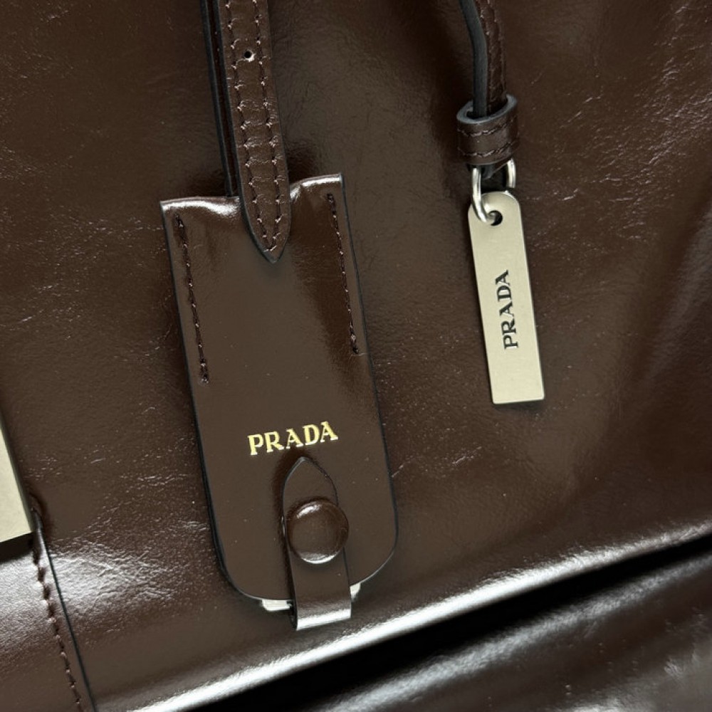 Prada Large leather tote bag 1BG563 42x28x20cm Bags