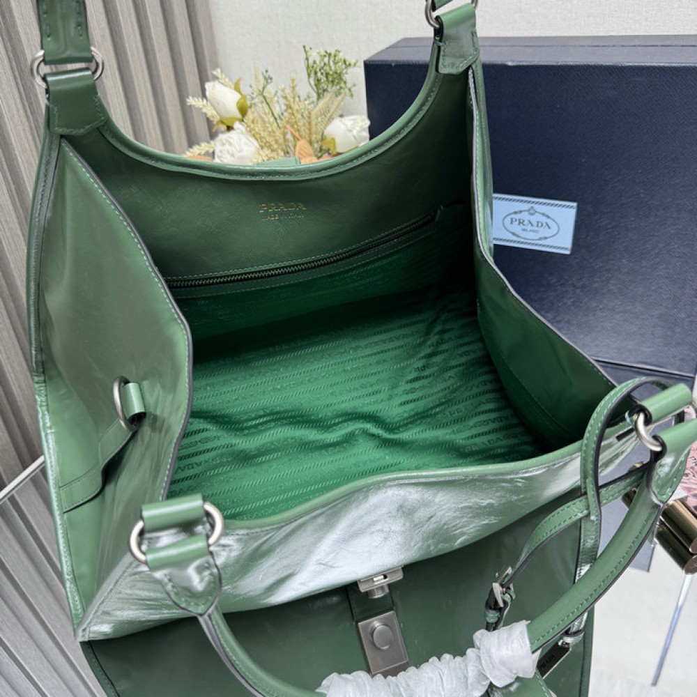 Prada Large leather tote bag 1BG563 42x28x20cm Bags