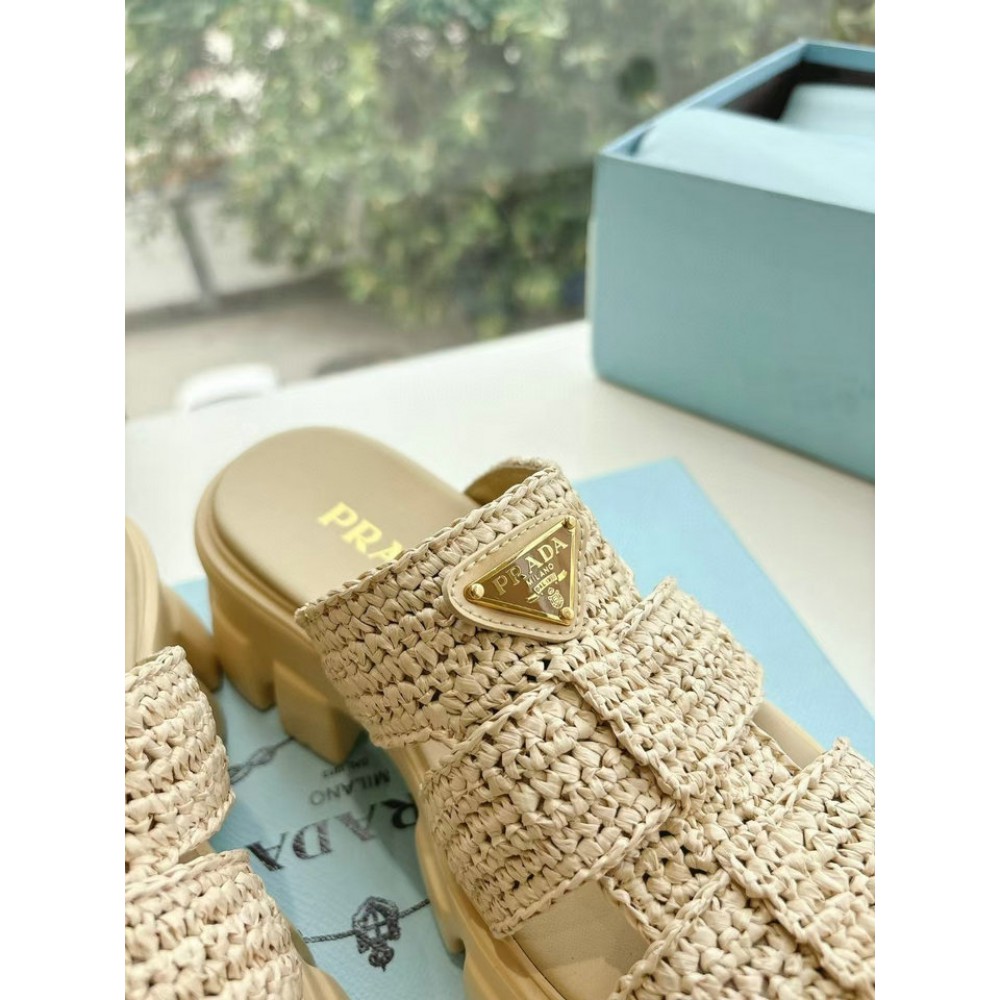 Prada raffia sandals 35-41 Shoes