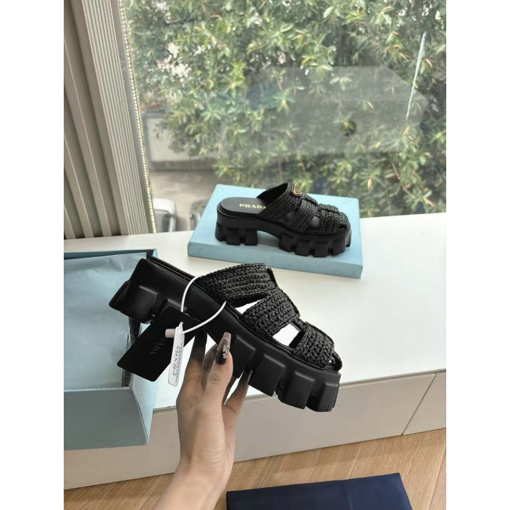 Prada raffia sandals 35-41 Shoes