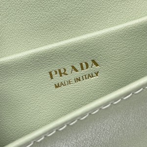 Prada raffia crochet card holder with strap 11.5x8cm Bags