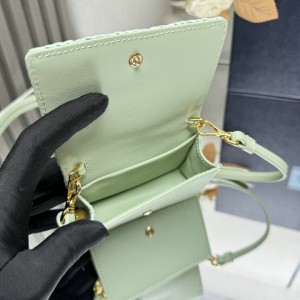 Prada raffia crochet card holder with strap 11.5x8cm Bags