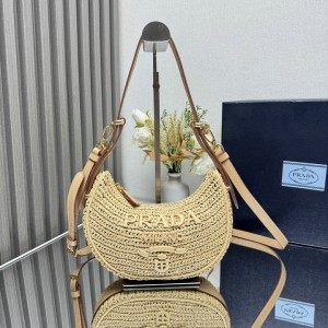 Prada Arqué crochet shoulder bag 22.5x18.5x6cm Bags