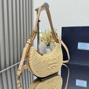Prada Arqué crochet shoulder bag 22.5x18.5x6cm Bags
