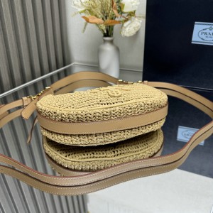 Prada Arqué crochet shoulder bag 22.5x18.5x6cm Bags