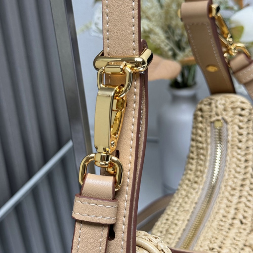 Prada Arqué crochet shoulder bag 22.5x18.5x6cm Bags