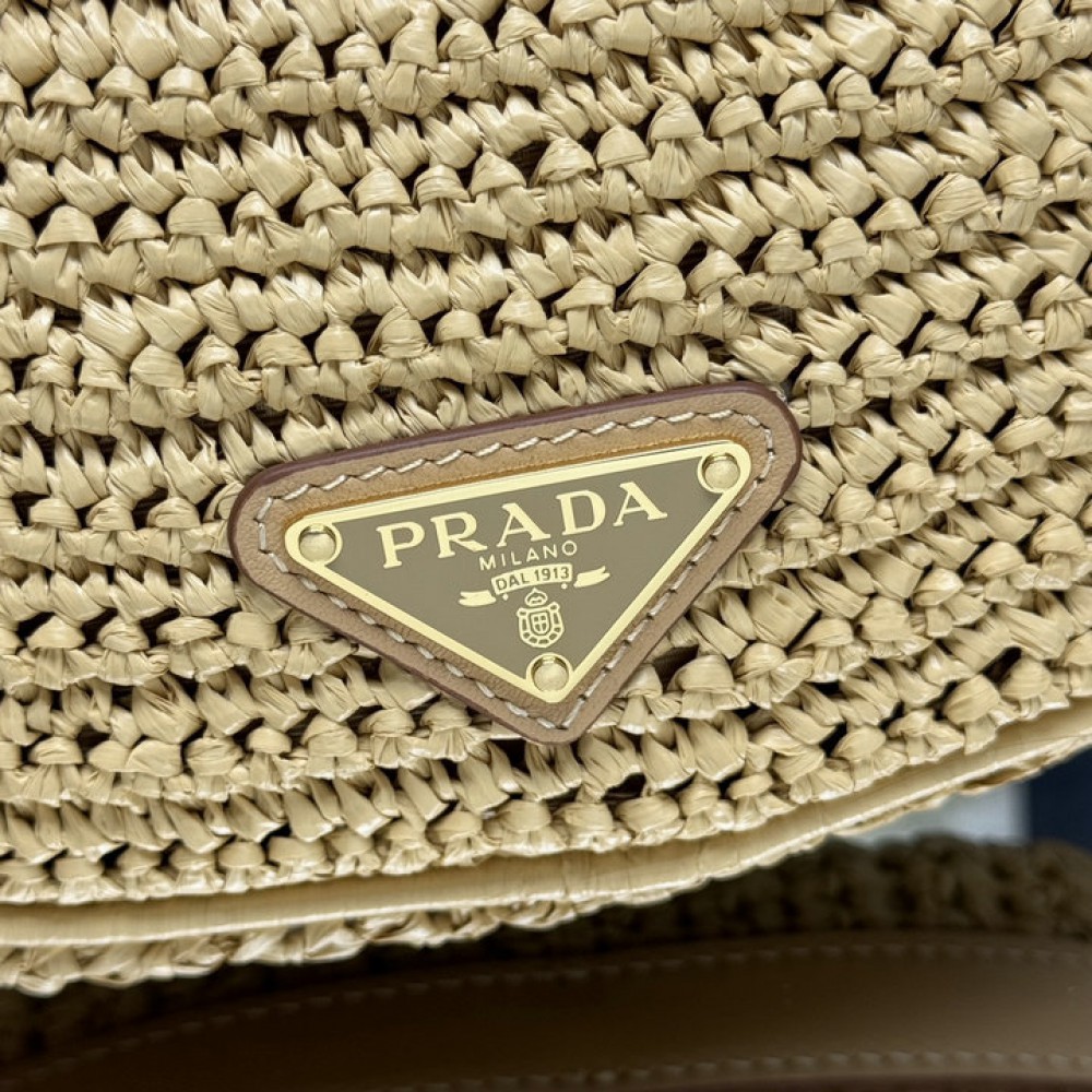 Prada Arqué crochet shoulder bag 22.5x18.5x6cm Bags
