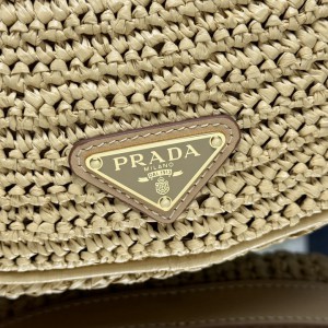 Prada Arqué crochet shoulder bag 22.5x18.5x6cm Bags