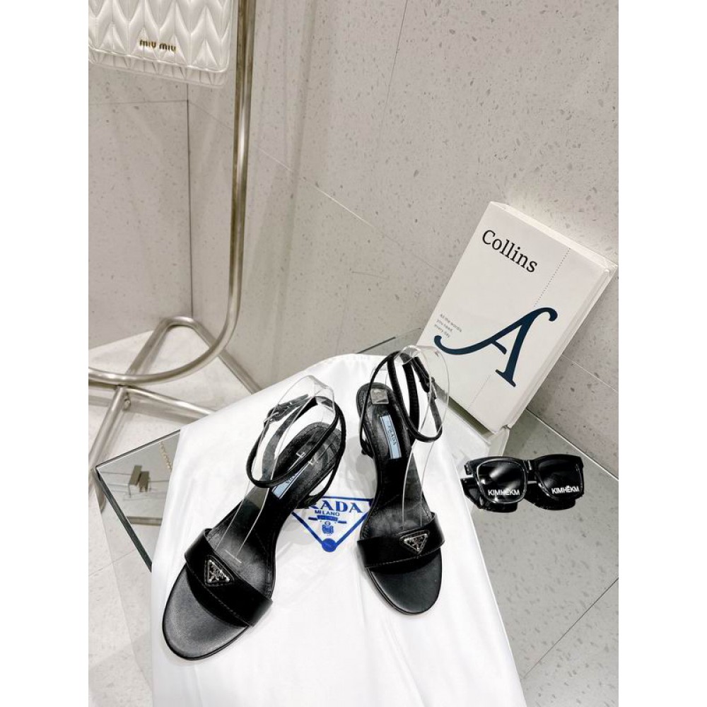 Prada high heels brushed leather 8.5cm 35-41 Shoes