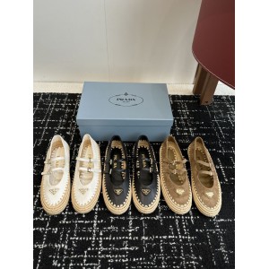 Prada raffia ballerines 35-41 Shoes