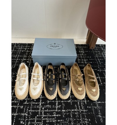 Prada raffia ballerines 35-41