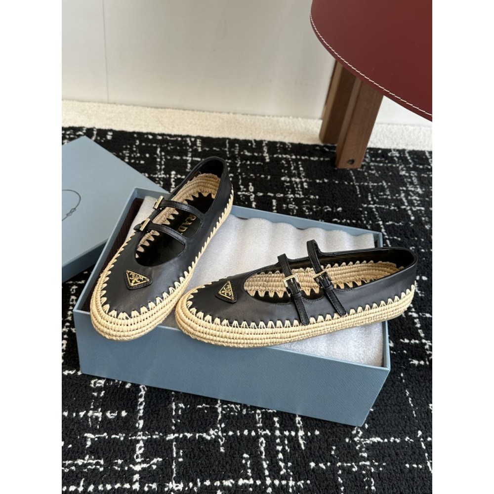 Prada raffia ballerines 35-41 Shoes