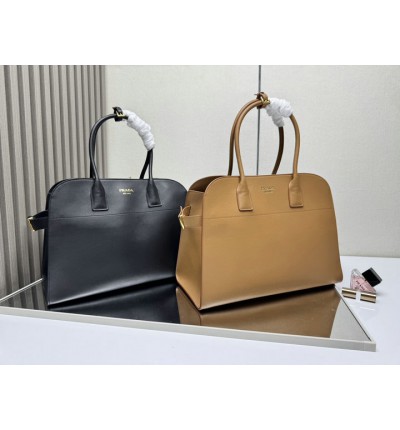 Prada Large leather tote bag with buckles 40x20x29cm