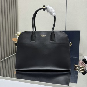 Prada Large leather tote bag with buckles 40x20x29cm Bags