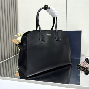 Prada Large leather tote bag with buckles 40x20x29cm Bags